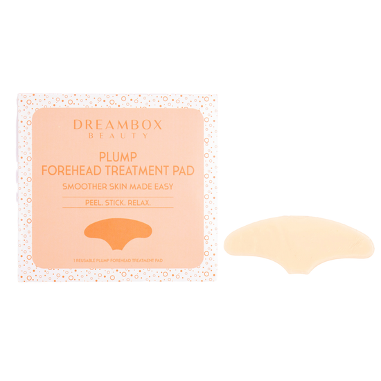 Reusable silicone forehead treatment pad to reduce the appearance of wrinkles and increase hydration