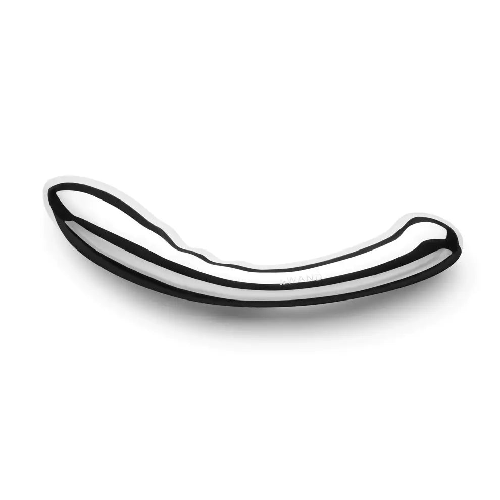 Arch stainless steel g-spot toy by le wand pictured on white background