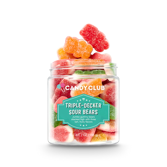 Triple-Decker Candy Sour Gummy Bears